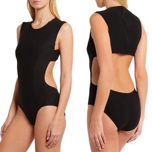 ALIX Bleecker Open-Back Stretch-Jersey Bodysuit